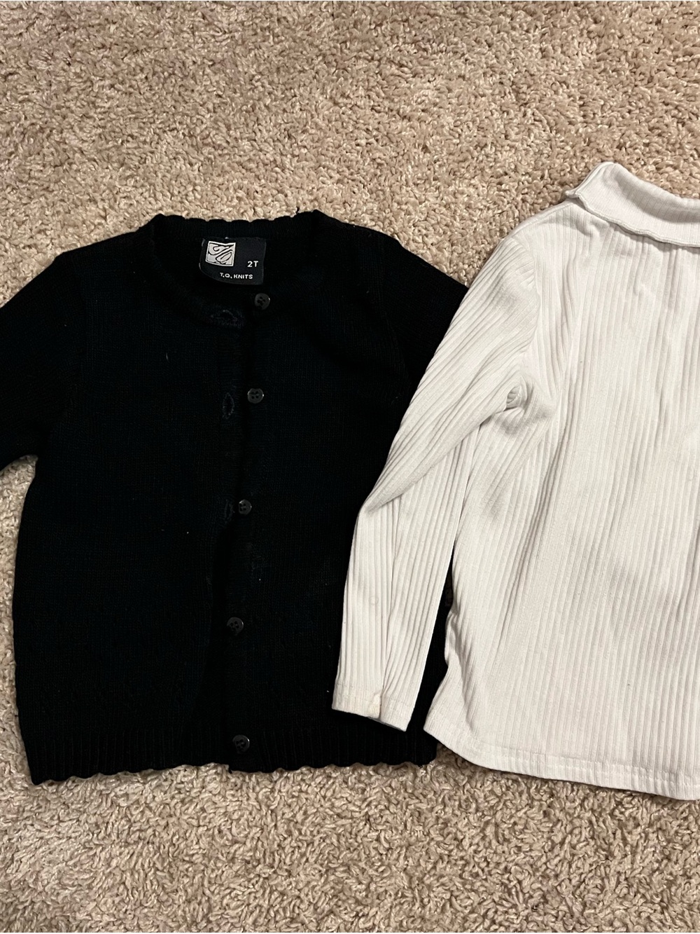 Navy Button-Front Girls    Sweater Cardigan - 2T